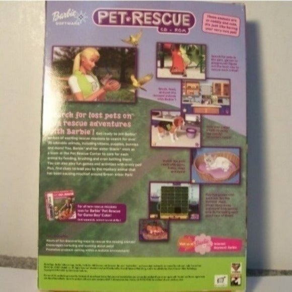 Vintage Barbie GAME Videogame Complete 2000 Pet Rescue CD-Rom PC Computer - Picture 3 of 12